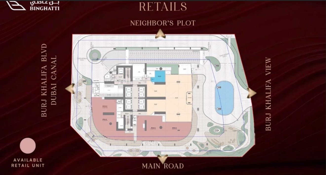 Elegant luxury floor plan layout on premium background