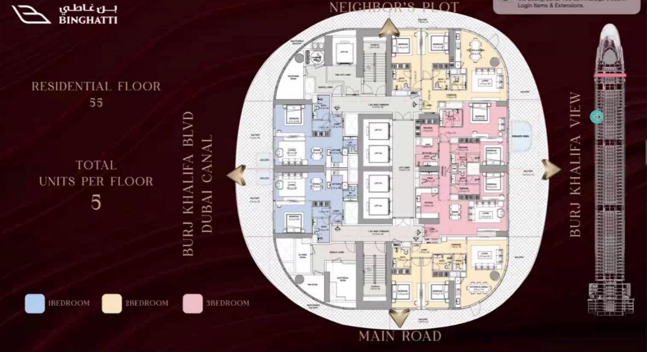 Elegant luxury floor plan layout on premium background