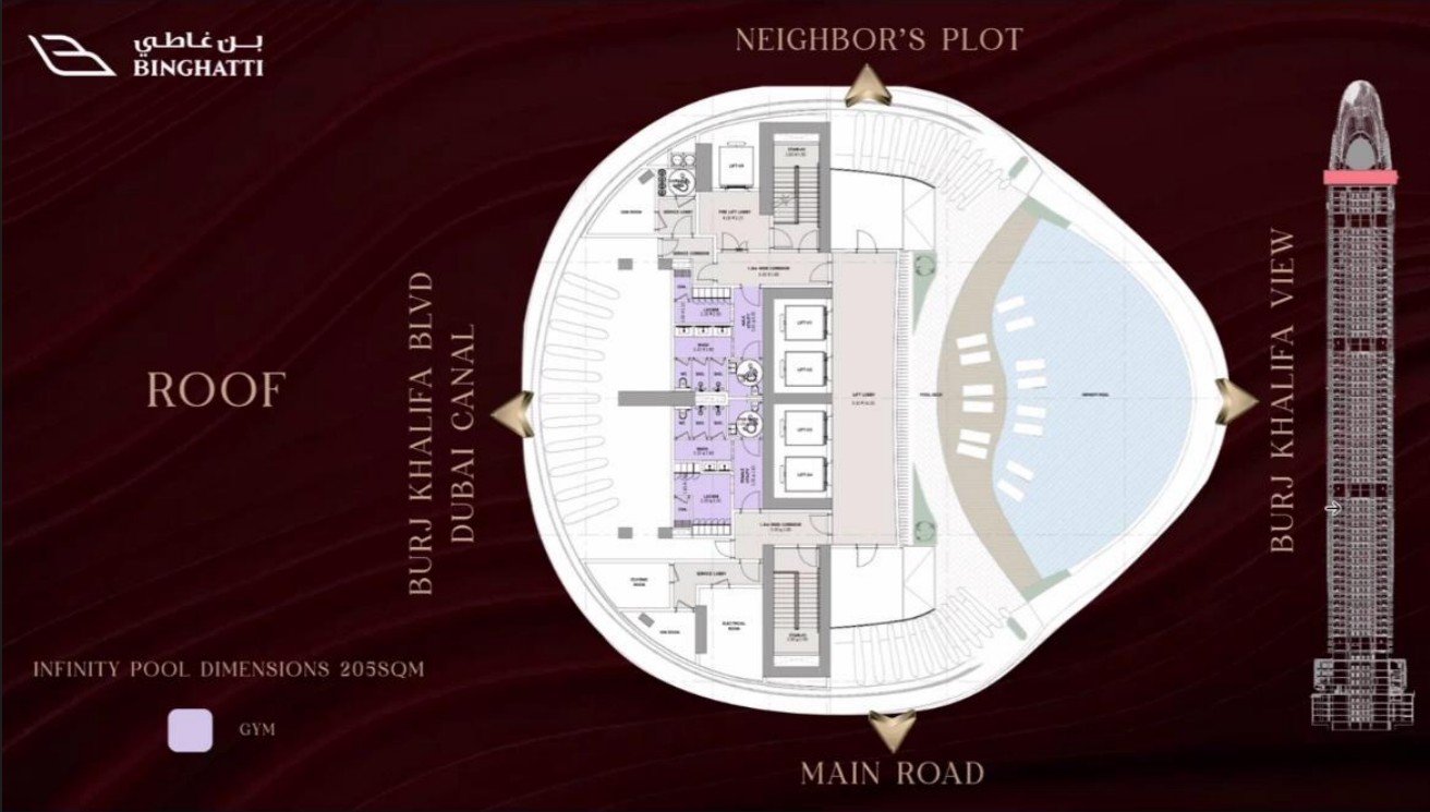 Elegant luxury floor plan layout on premium background