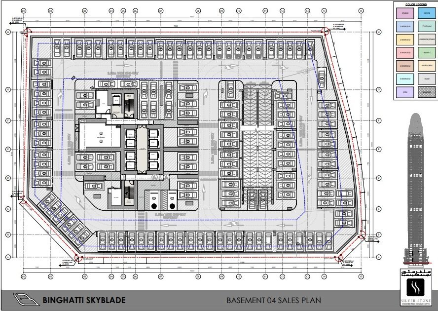 Elegant luxury floor plan layout on premium background
