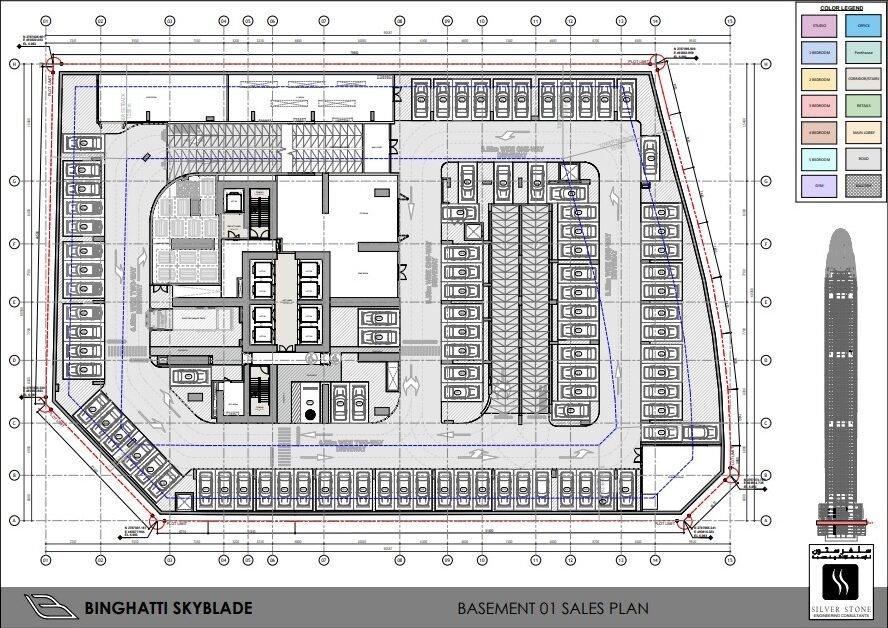 Elegant luxury floor plan layout on premium background