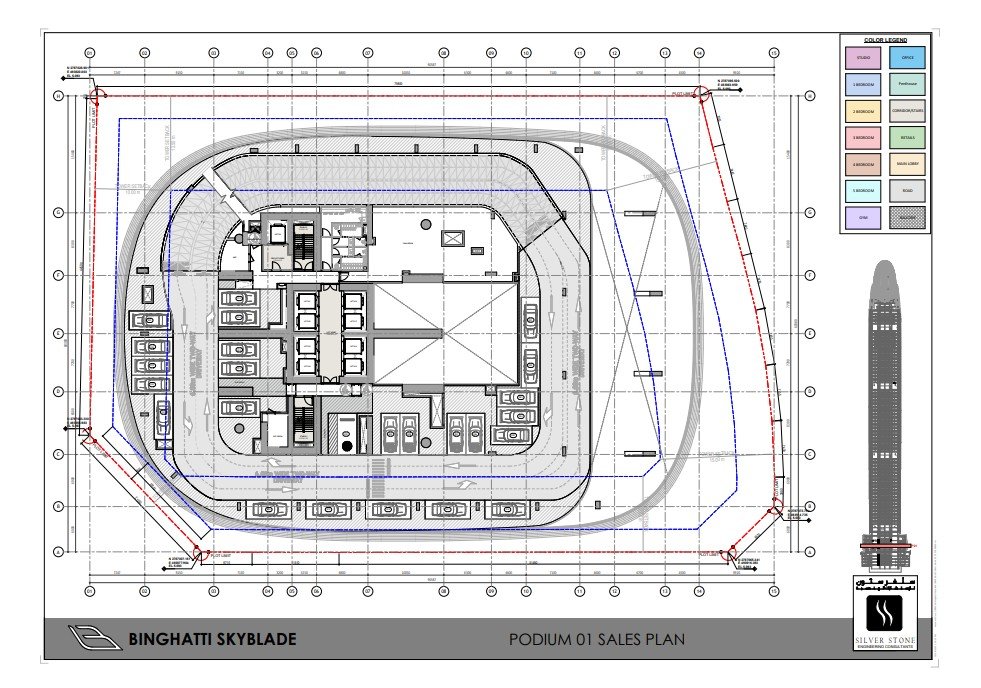 Elegant luxury floor plan layout on premium background