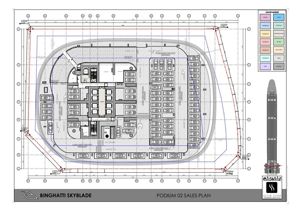 Elegant luxury floor plan layout on premium background