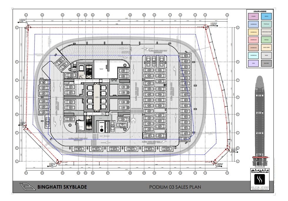 Elegant luxury floor plan layout on premium background
