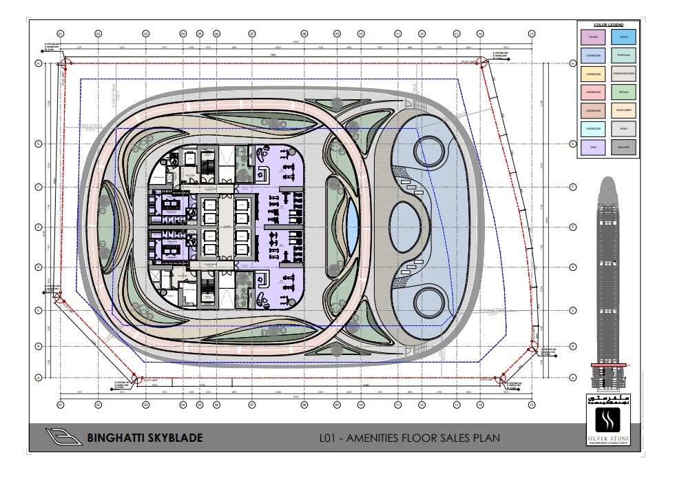 Elegant luxury floor plan layout on premium background