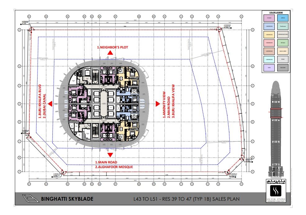 Elegant luxury floor plan layout on premium background