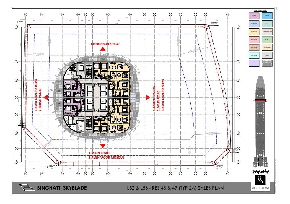 Elegant luxury floor plan layout on premium background