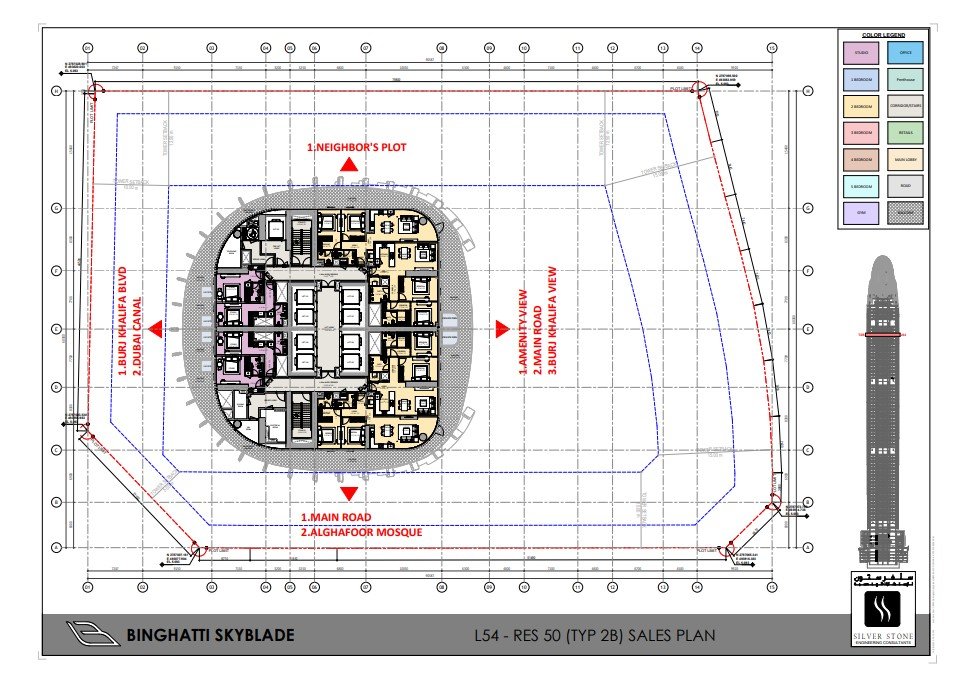 Elegant luxury floor plan layout on premium background