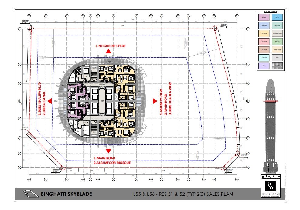 Elegant luxury floor plan layout on premium background
