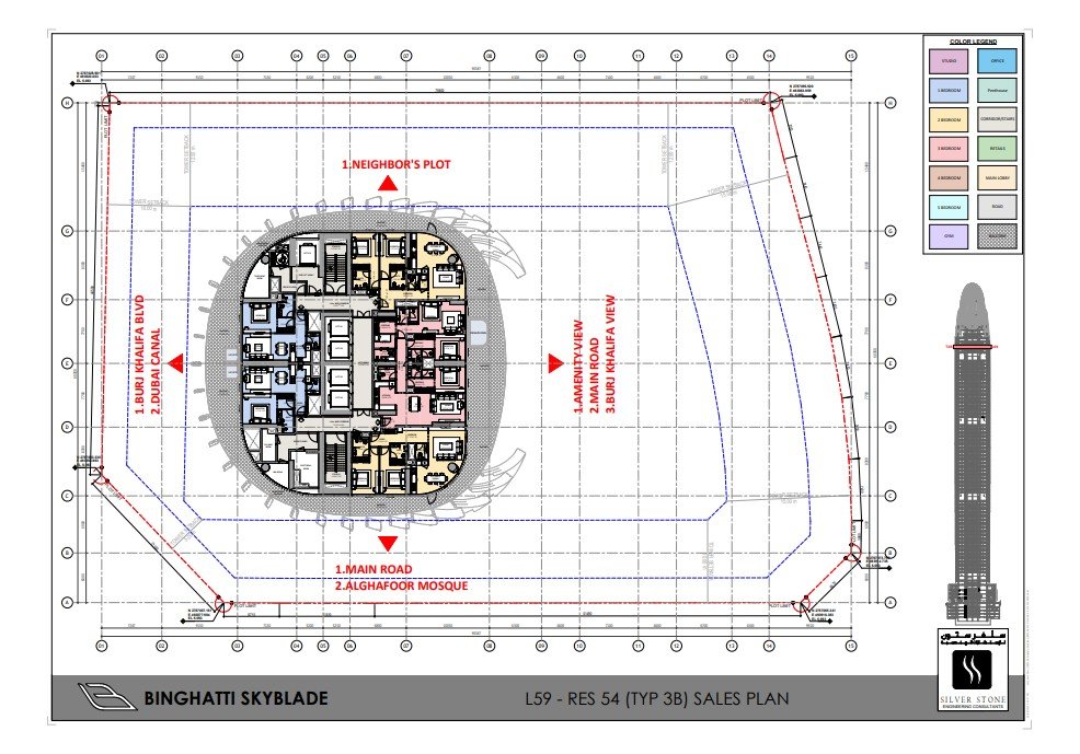 Elegant luxury floor plan layout on premium background