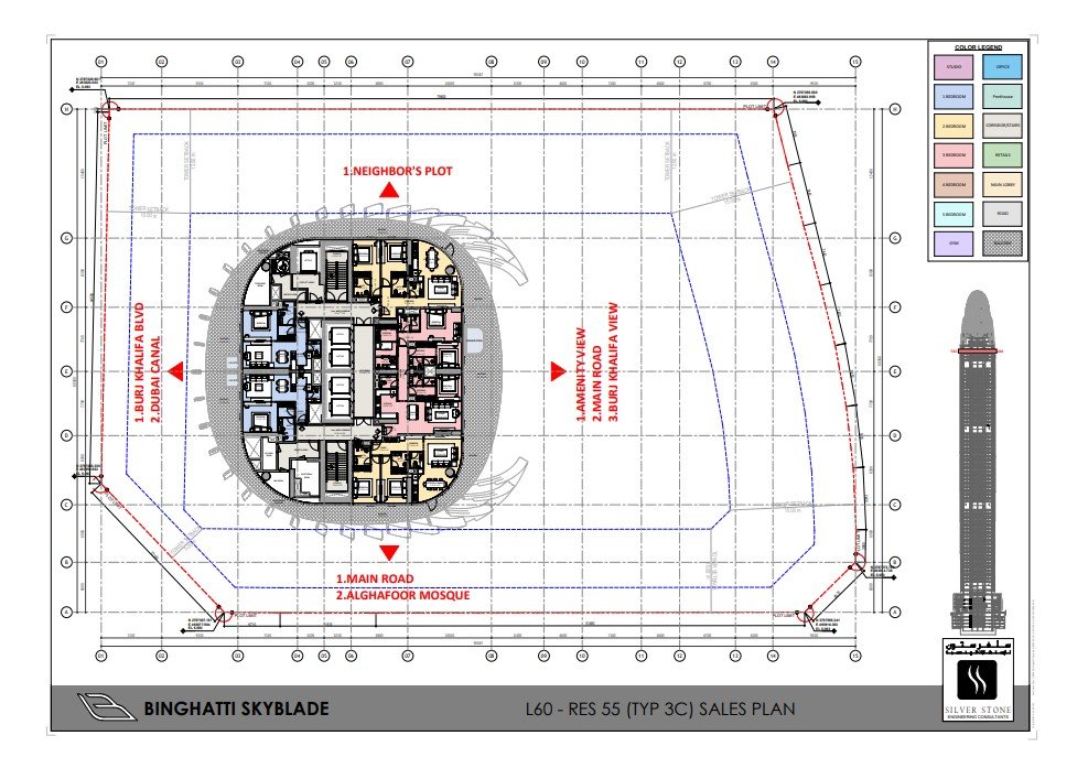 Elegant luxury floor plan layout on premium background