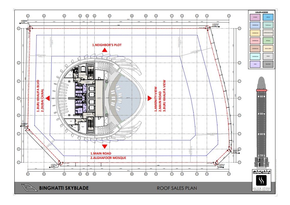 Elegant luxury floor plan layout on premium background